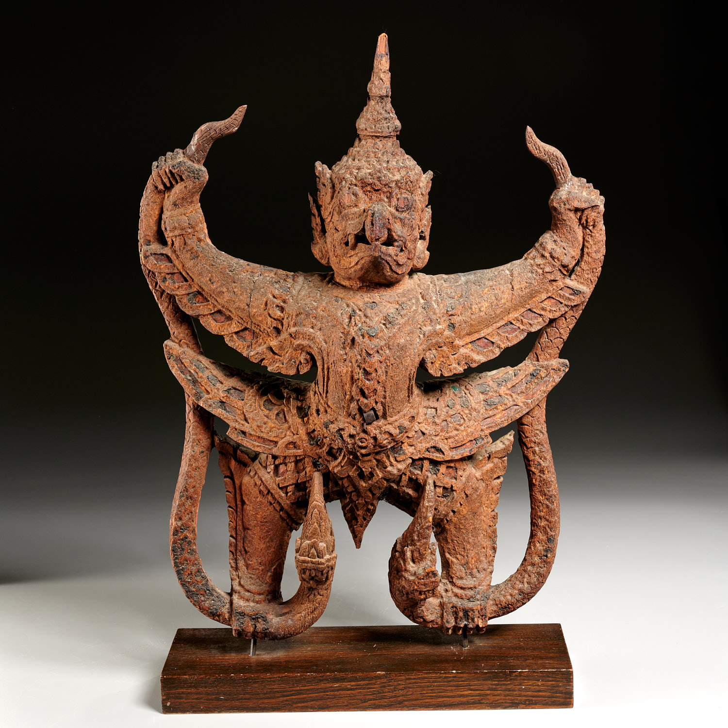 LARGE ANTIQUE THAI CARVED WOOD