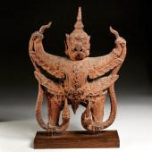 LARGE ANTIQUE THAI CARVED WOOD