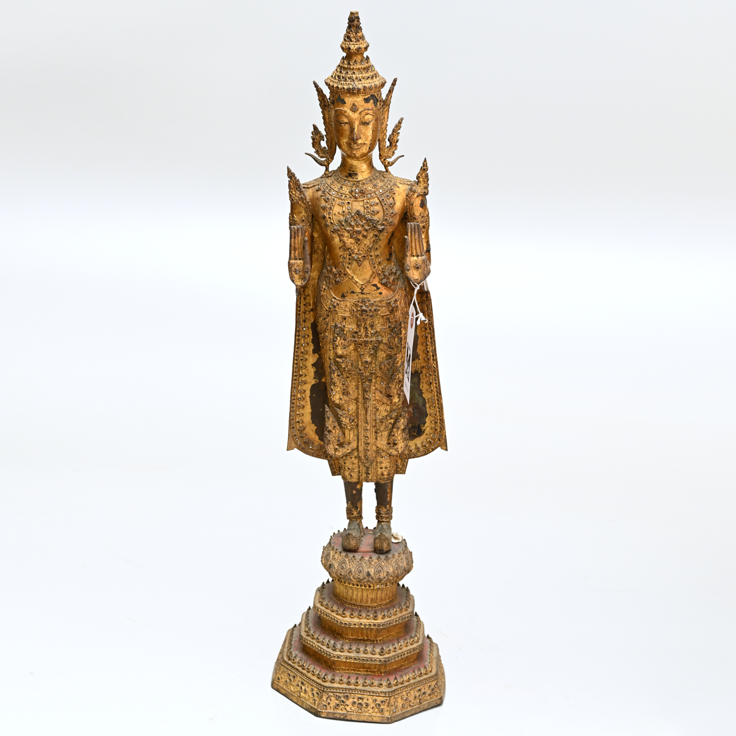 LARGE ANTIQUE THAI GILT BRONZE