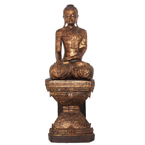 LARGE ANTIQUE THAI WOOD CARVED