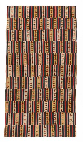 LARGE ANTIQUE TIBETAN DOLPO BLANKET