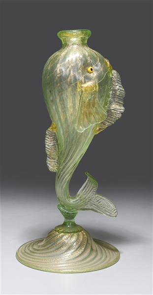 Large antique Venetian hand-blown