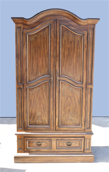 Large antique wooden cabinet with