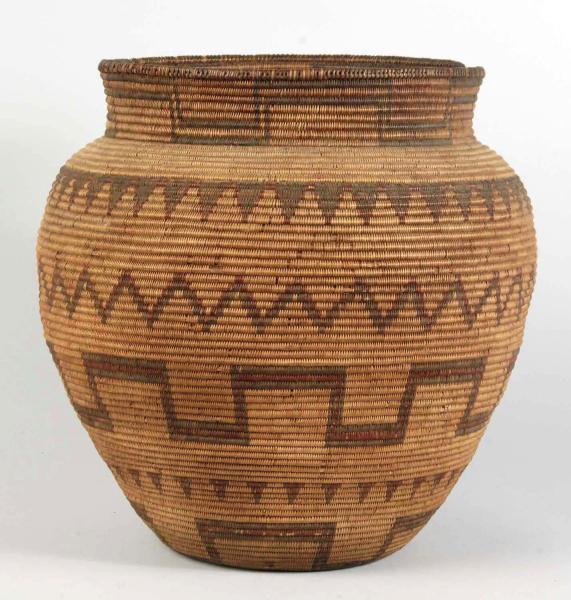 Large Apache Polychrome Olla. 