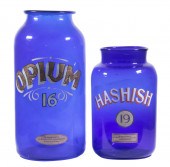 LARGE APOTHECARY JARS - "OPIUM
