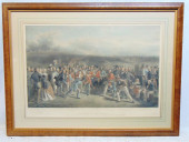 LARGE AQUATINT PRINT, "THE GOL