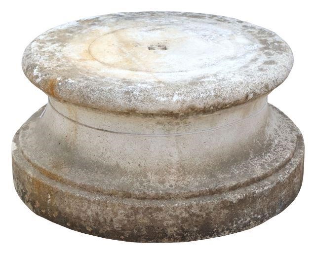 LARGE ARCHITECTUAL CAST STONE SOCLE