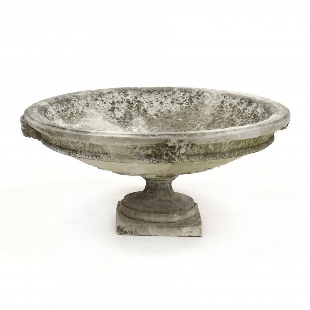 LARGE ARCHITECTURAL BASIN WITH LION
