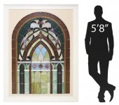 LARGE ARCHITECTURAL STAINED &