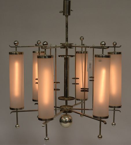 LARGE ART DECO CHANDELIER -