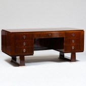LARGE ART DECO ROSEWOOD EXECUT