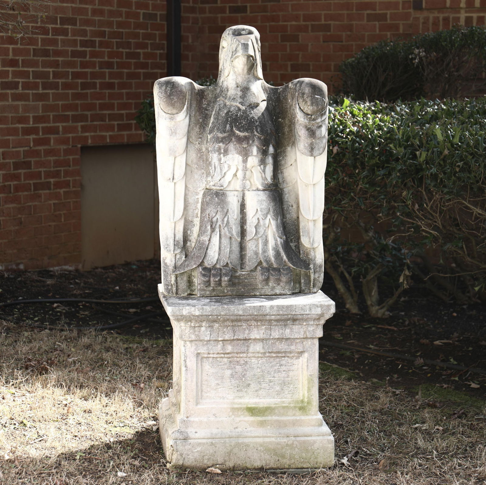 LARGE ART DECO STYLE CARVED
