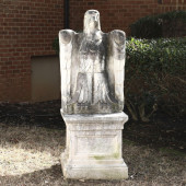 LARGE ART DECO STYLE CARVED MA