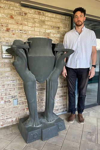 LARGE ART DECO STYLE FIGURAL