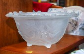LARGE ART GLASS BOWL WITH MERM