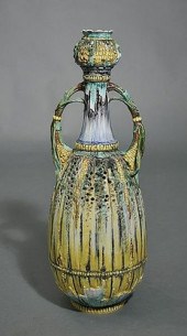 LARGE ART NOUVEAU AMPHORA VASE