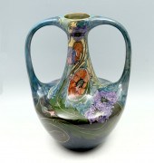 LARGE ART NOUVEAU GOUDA VASE: