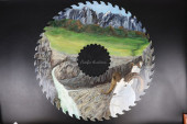 LARGE ARTIST PAINTED CIRCULAR