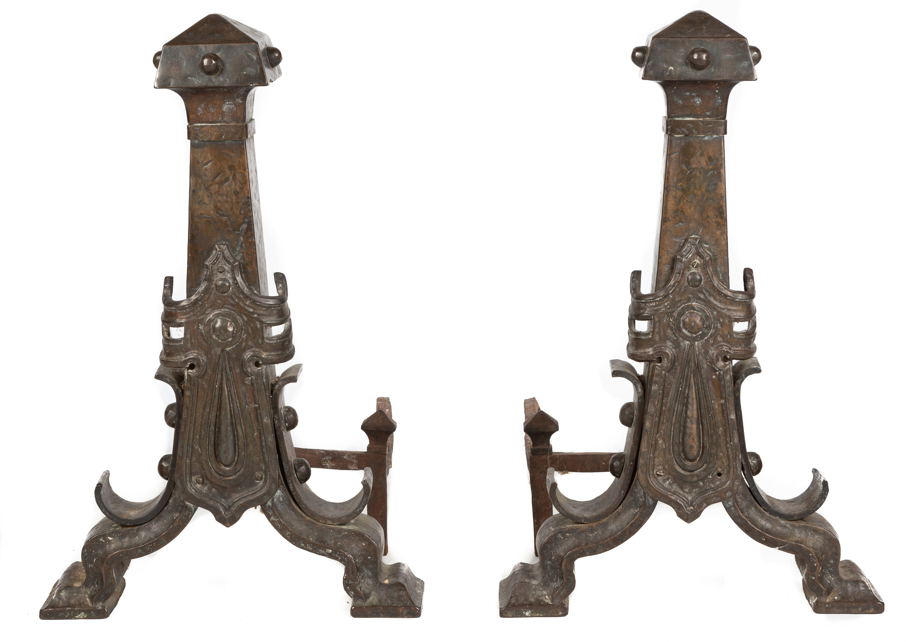 LARGE ARTS & CRAFT HAND HAMMERED