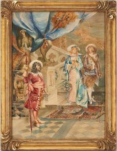 LARGE ARTURO RICCI WATERCOLOR