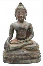 LARGE ASIAN BRONZE BUDDHALarge