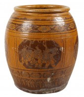 LARGE ASIAN CERAMIC JARDINIERE