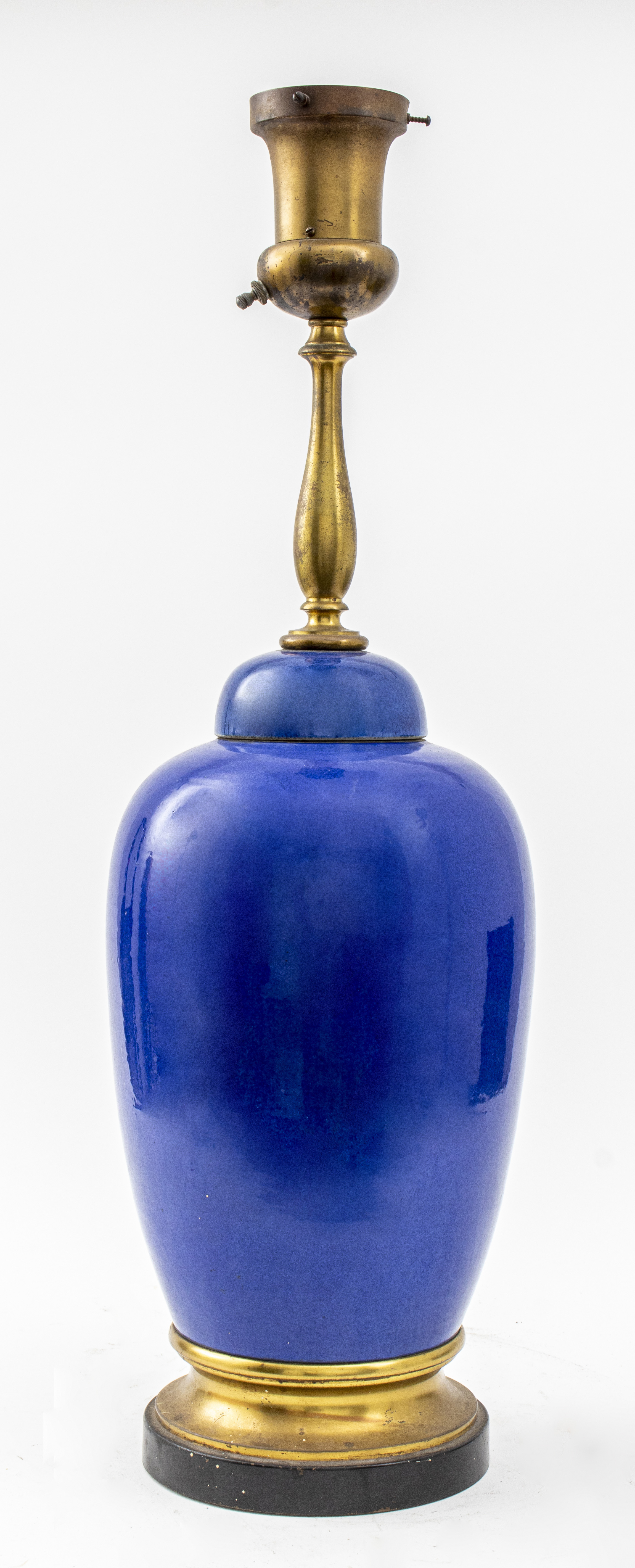 LARGE ASIAN COBALT BLUE PORCELAIN