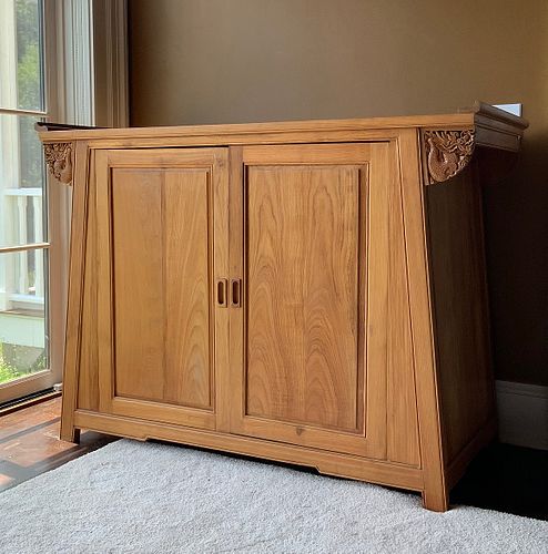 LARGE ASIAN TWO DOOR CABINETLarge