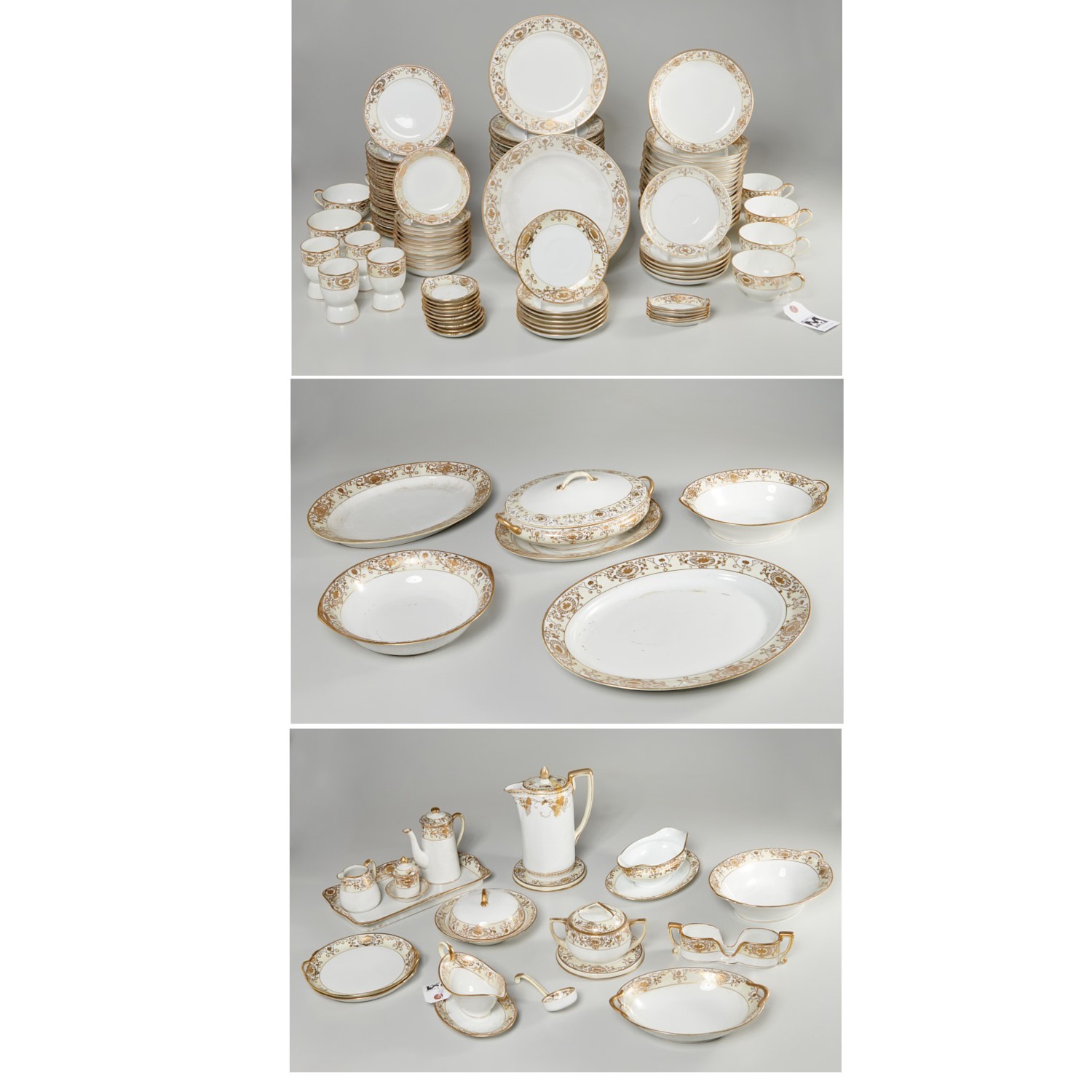 LARGE ASSEMBLED JAPANESE DINNERWARE