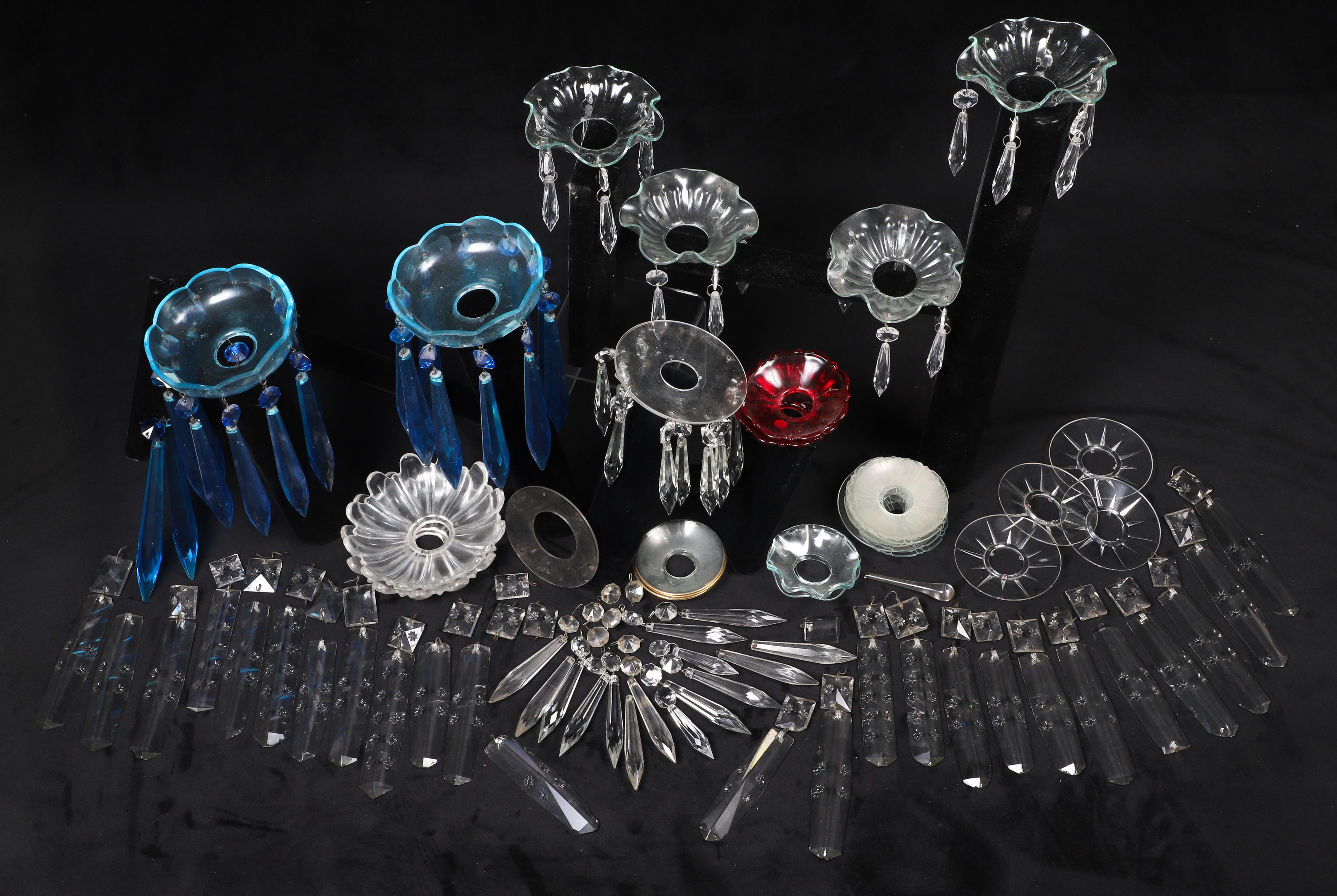 Large assortment of bobeches &