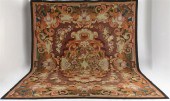 LARGE AUBUSSON CARPETLarge Red