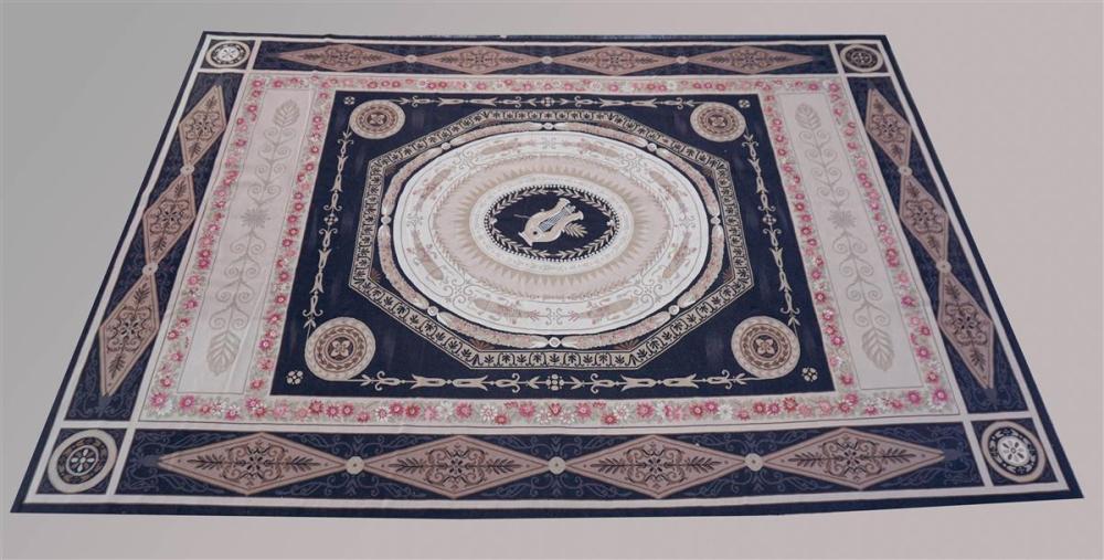 LARGE AUBUSSON STYLE DHURRIE