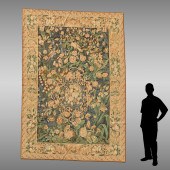 LARGE AUBUSSON STYLE FIGURAL T