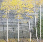 Large Autumn landscape paintin