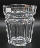 LARGE BACCARAT CRYSTAL VASE, M