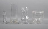 LARGE BACCARAT VASE AND OTHER