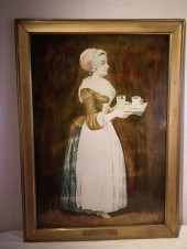 LARGE BAKER CHOCOLATE ADVERTIS