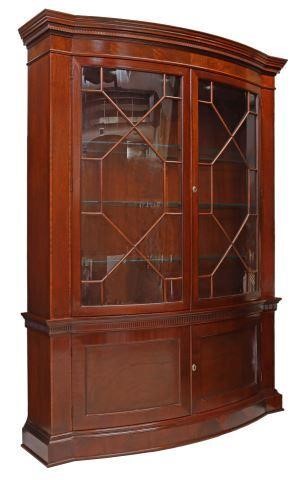 LARGE BAKER MAHOGANY BOWFRONT