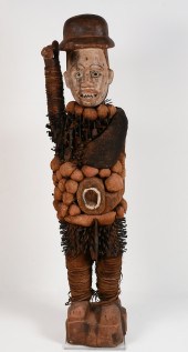 LARGE BAKONGO NKONDI NAIL FETI