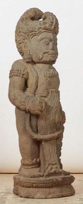LARGE BALINESE CARVED STONE FI