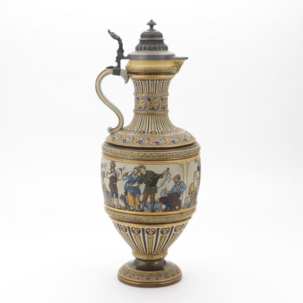 LARGE BALUSTER METTLACH CERAMIC