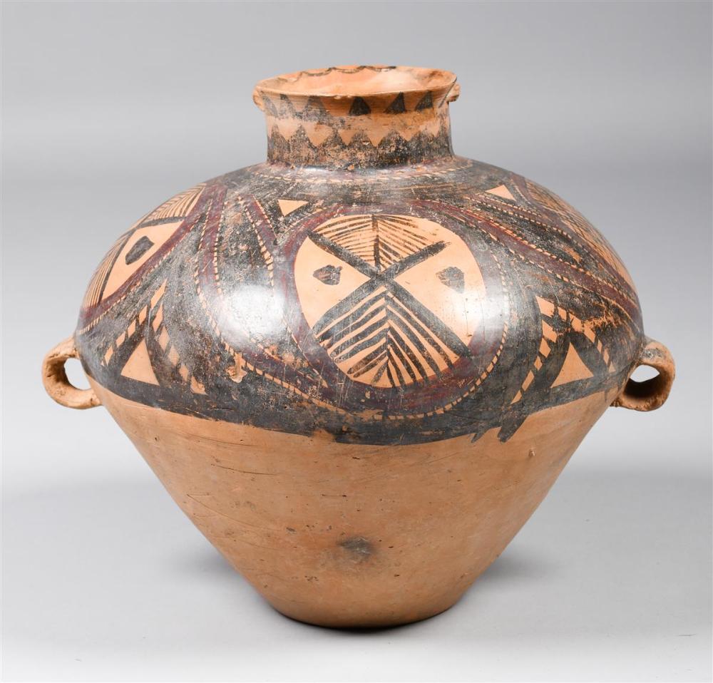 LARGE BAN CHIANG (THAILAND) PAINTED