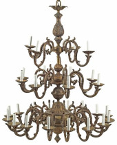 LARGE BAROQUE STYLE PATINATED