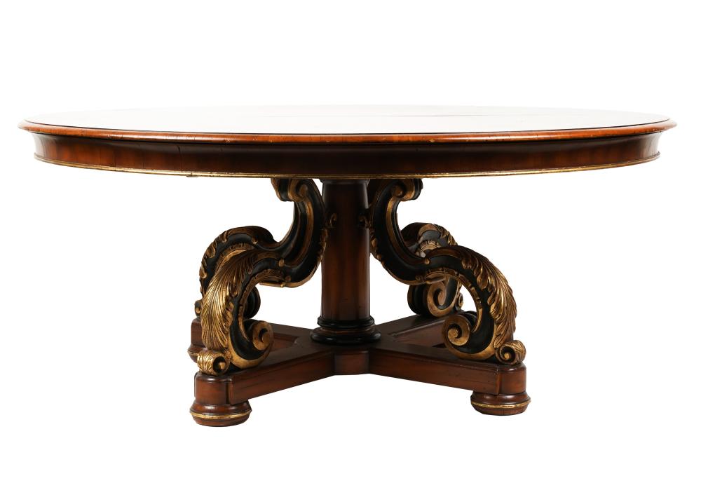 LARGE BAROQUE-STYLE ROUND DINING