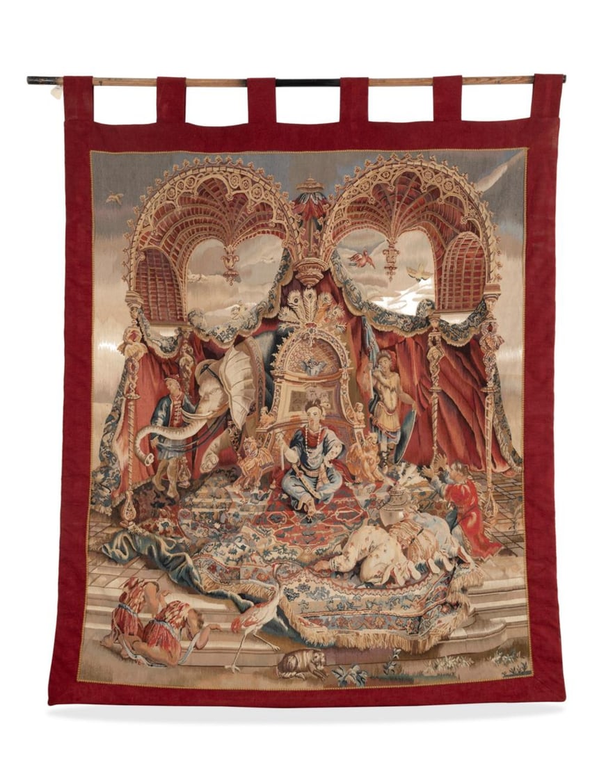 LARGE BEAUVAIS STYLE CHINOISERIE