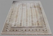 LARGE BEIGE BOKHARA WOOL RUGLA