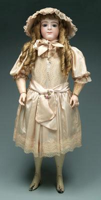Large bisque head fashion doll,