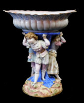 LARGE BISQUE PORCELAIN FIGURAL