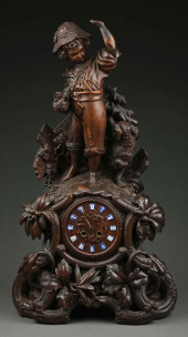 LARGE BLACK FOREST CARVED SHEL