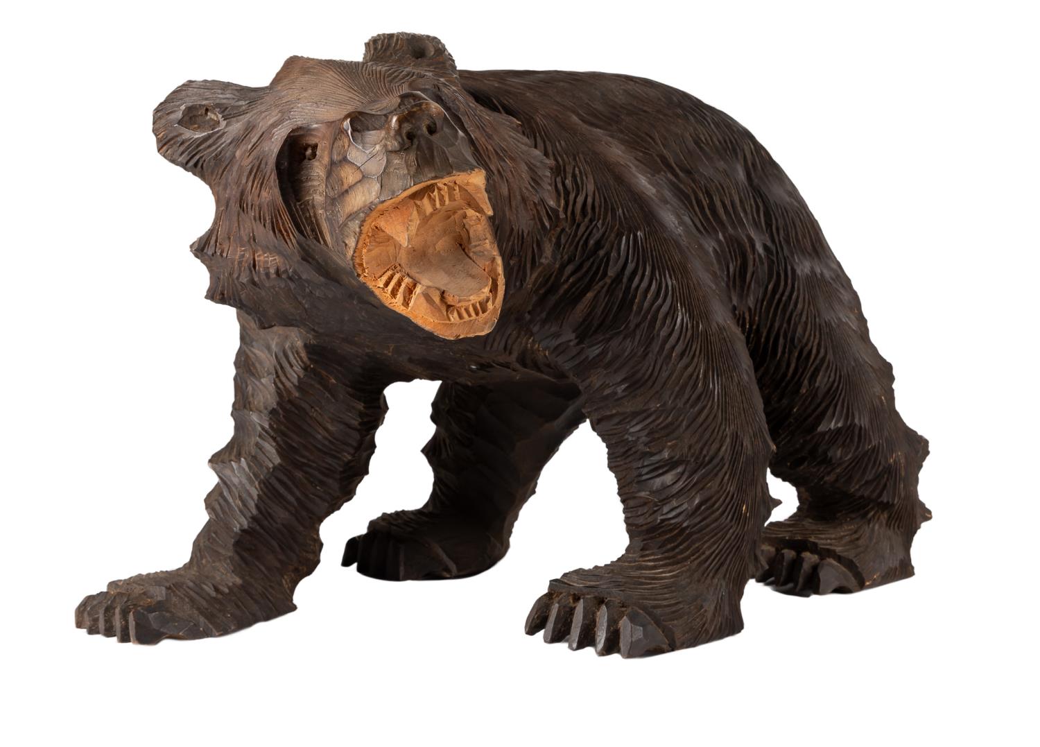 LARGE BLACK FOREST STYLE CARVED